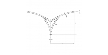 Консольный кронштейн двухрожковый К79-1,0-1,5-1-1